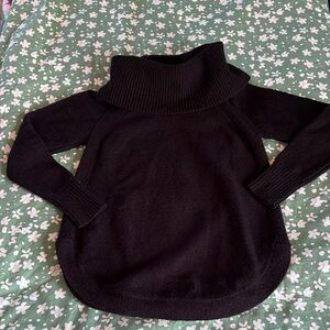 Anthropologie Black Cowl Neck Sweater
